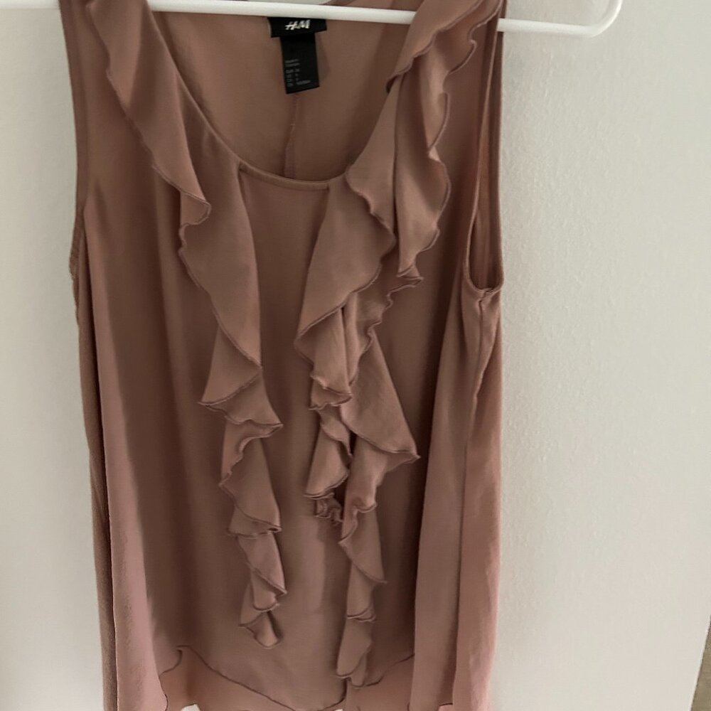 Unique Boho Flowy Cami in dusky rose